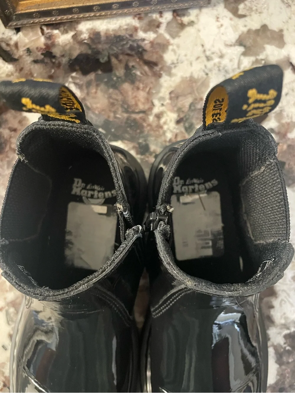 Dr. Martens Chelsea AirWair Kids 2976 Black Patent Leather Side Zip Kid’s Size 1